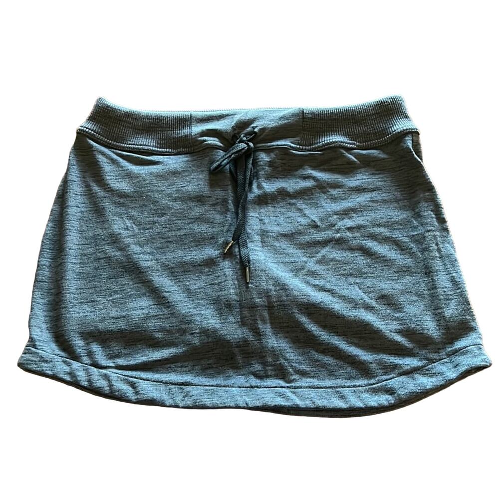 Z by Zobha Woman Size L Gray Marled Knit Skort Sporty Mini Athleisure